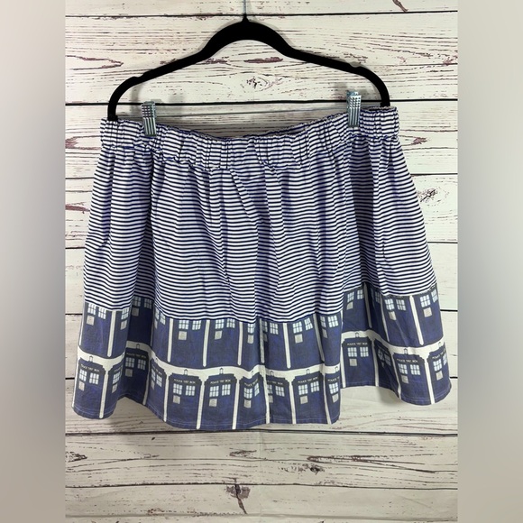 Rare Rooby Lane Doctor Who Tardis Cosplay Skirt OOAK UK based Brand in Size XL - Picture 4 of 5